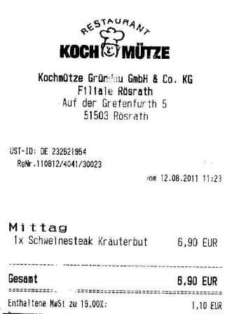 pkvd Hffner Kochmtze Restaurant